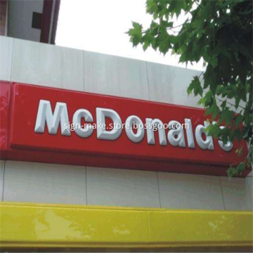 Vacuum Formed LED Acrylic Channel Letter Signs